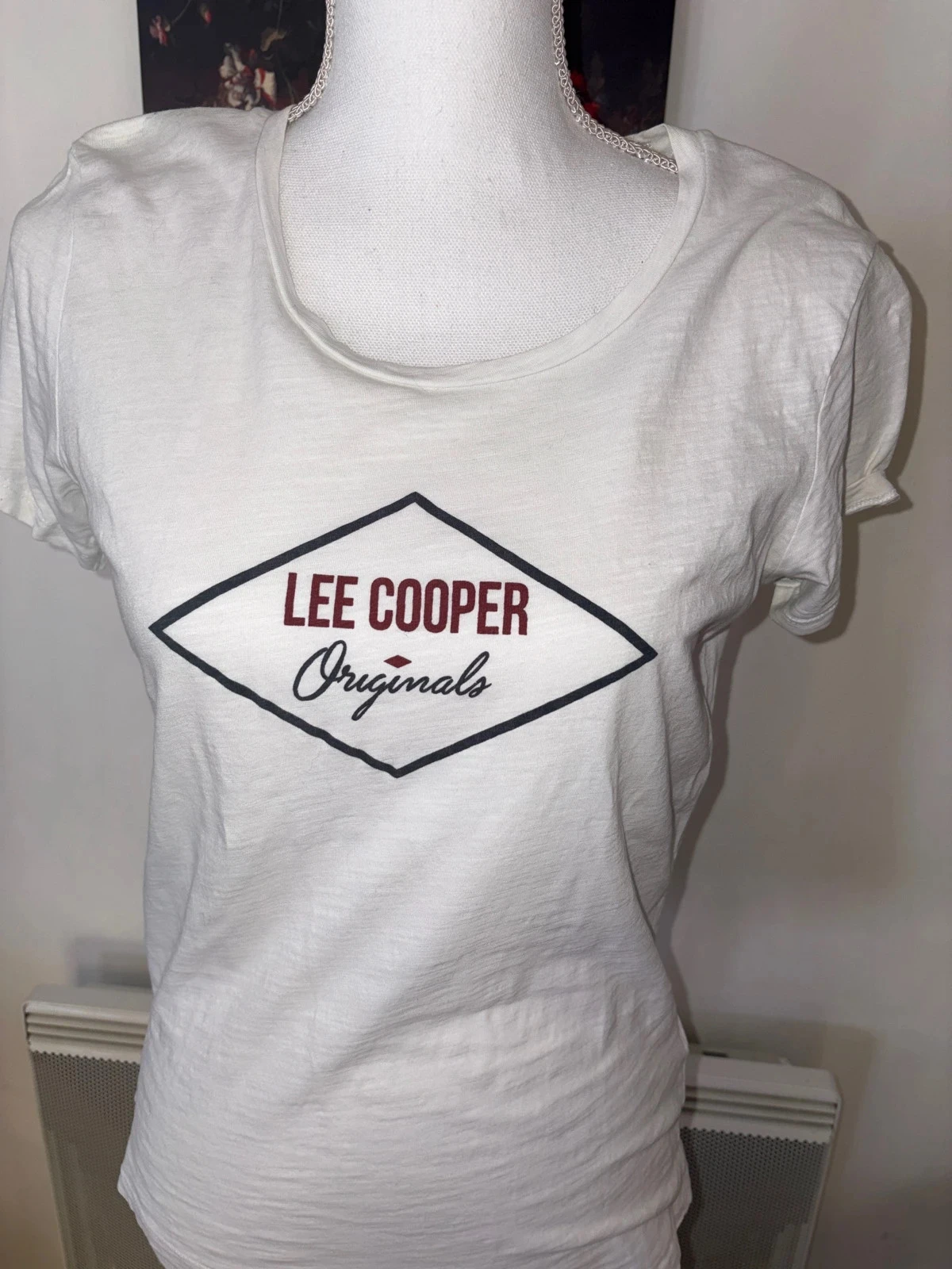 White Lee Cooper short-sleeved t-shirt size M / 38 – photo 2